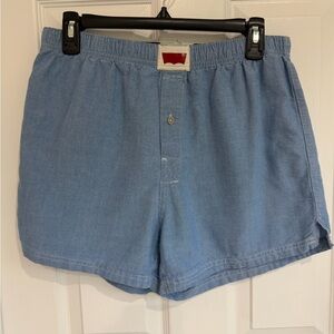 Levi's Light Blue Boxer Shorts with Red Logo